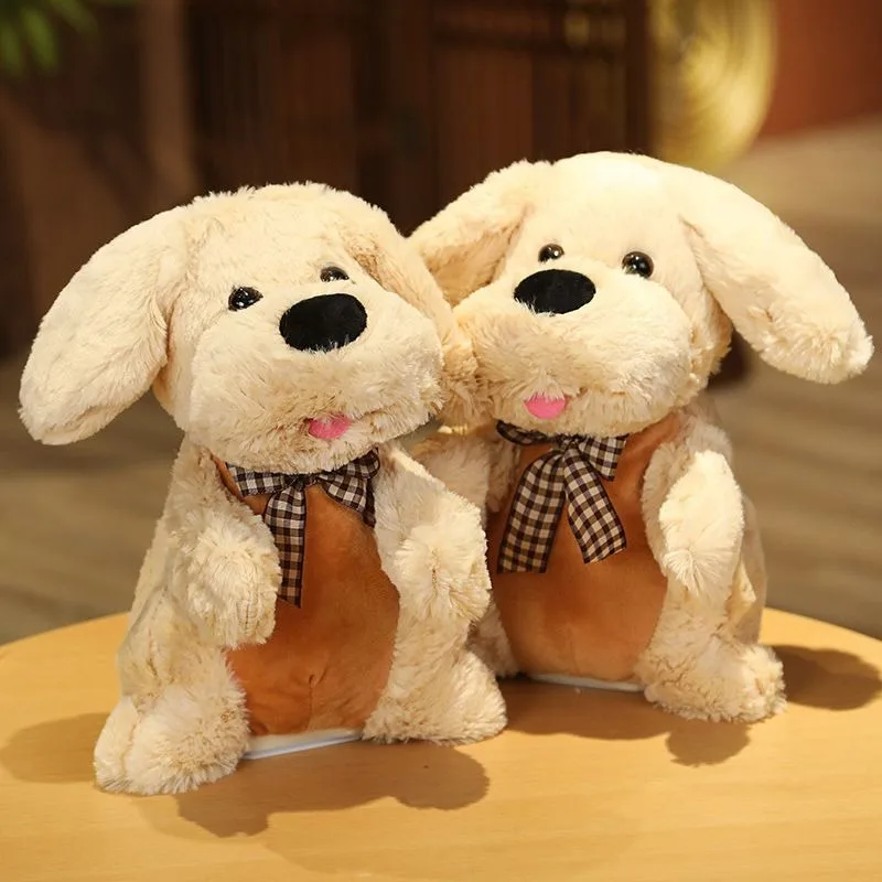 Peluche de peluche de perro Robot para niños, juguetes electrónicos para cantar canciones, cachorro, música eléctrica, Animal, Clap, orejas de mano, mascota, regalos de cumpleaños