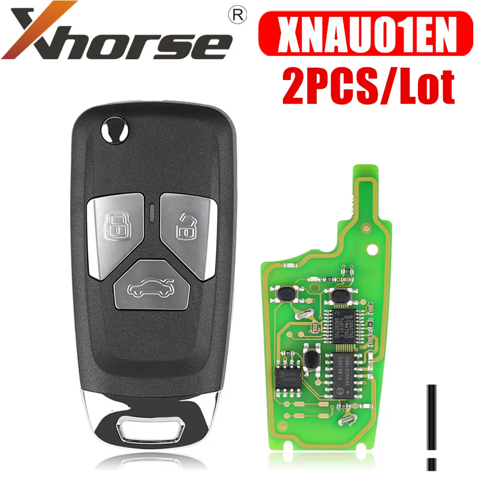 

Xhorse XNAU01EN Wireless Universal Flip Remote Key for Audi Style With 3 Button 2PCS/Lot