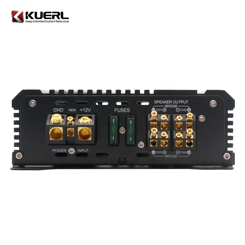Factory Direct Sale 12V Class AB Car Amplifier 100W*4 Hig Power 4 Channel Car Amplifier