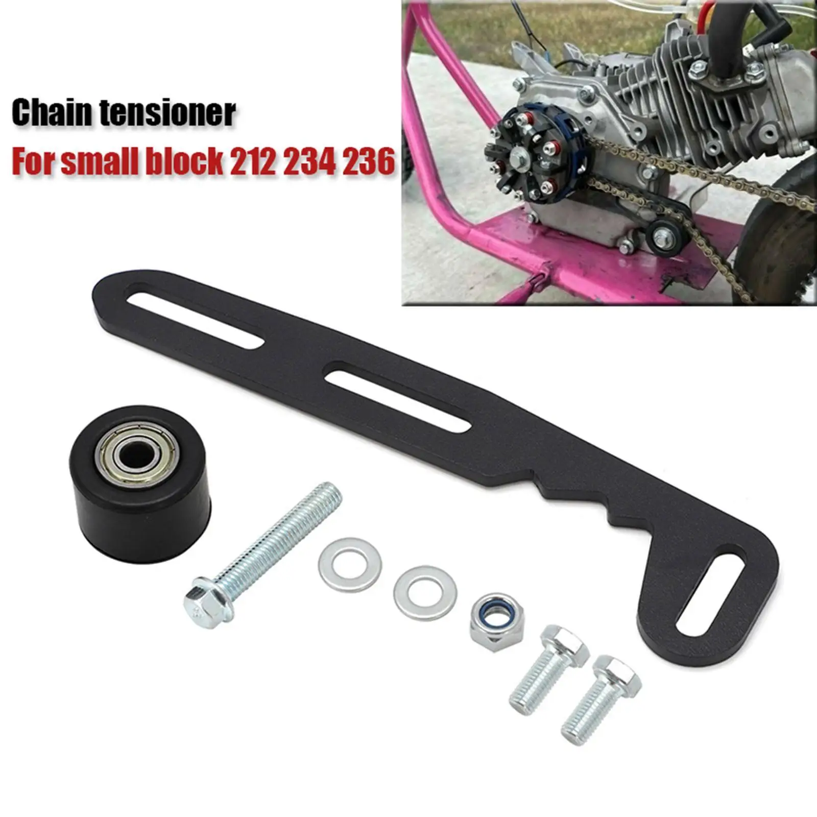 Bike Chain Tensioner Adjuster Spare Parts Easy to Install for 212 224 236