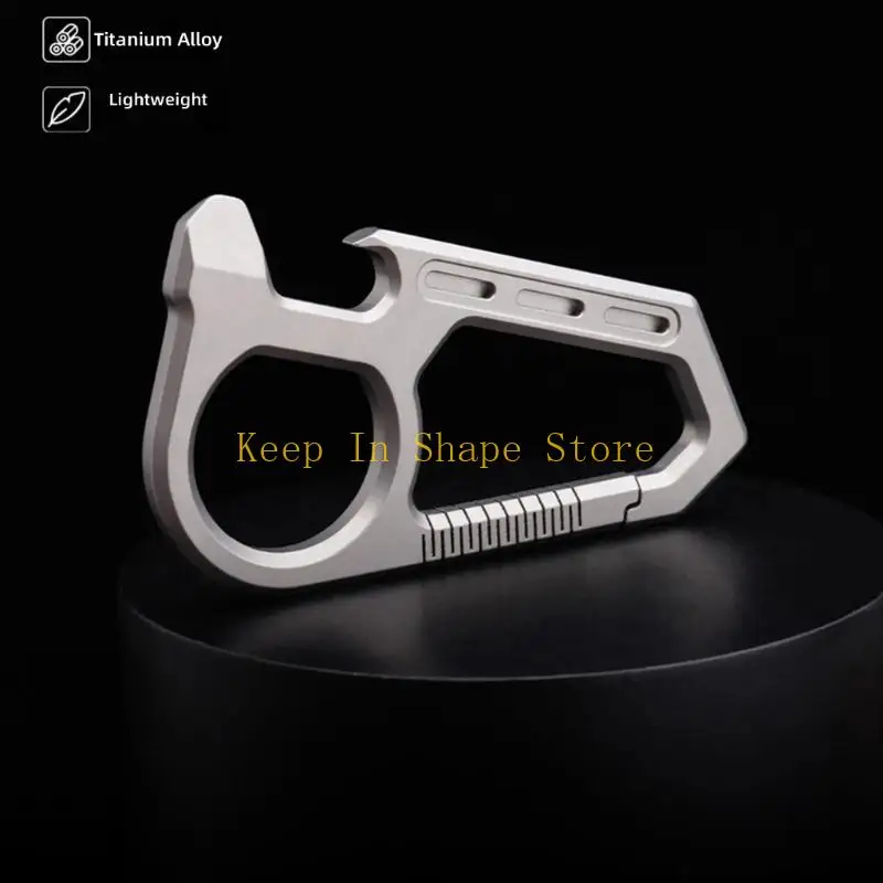 U1JC Fashion Small Keyrings Bottle Opener Multipurpose Travel Tool Alloy Texture for Home or Outdoor Activity