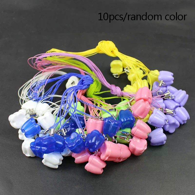 10pc Colorful Baby Kids Tooth Storage Box Organizer Milk Teeth Keepsake Holder - For Daily Use