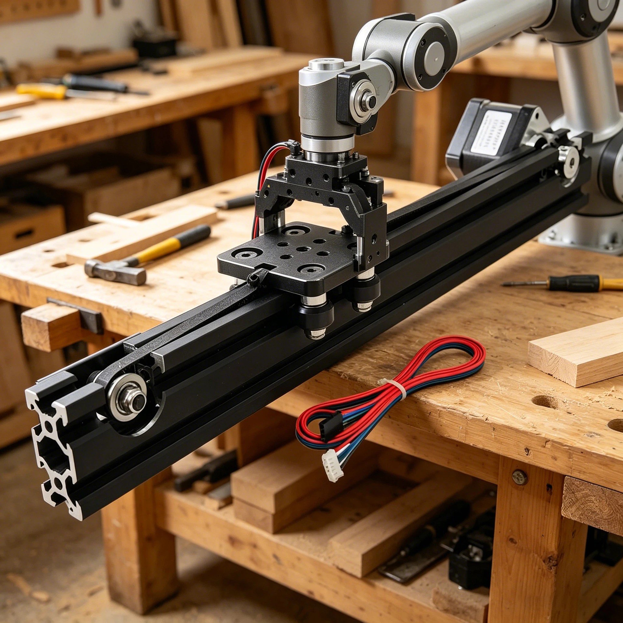 HPV2 linear travel module 150-350mm with NEMA17 17HS4401S 34mm or 40mm stepper motor For 3D Printer Monitor Equipment