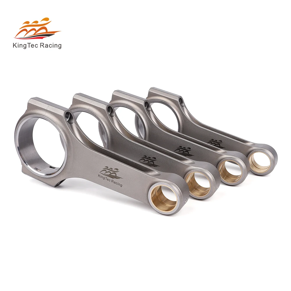 Bielas de Aço Forjado 4340 KingTec Racing com Parafuso ARP para Subaru WRX STI EJ20 EJ25