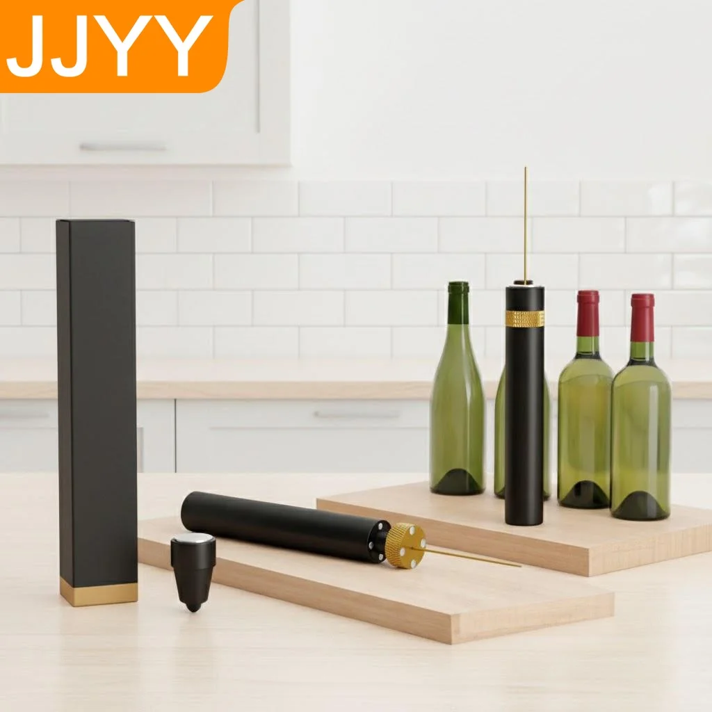 Electric Wine Opener Portable Stainless Steel Corkscrew Easy Cork Remover Kitchen Tool for Wine Lovers