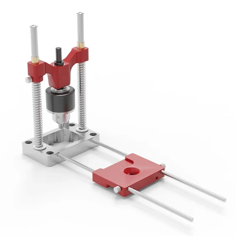 ENJOYWOOD Precision Track Saw Rail Drill Guide Drilling Jig Hole Punch Locator for For Straight Holes Woodworking Tool