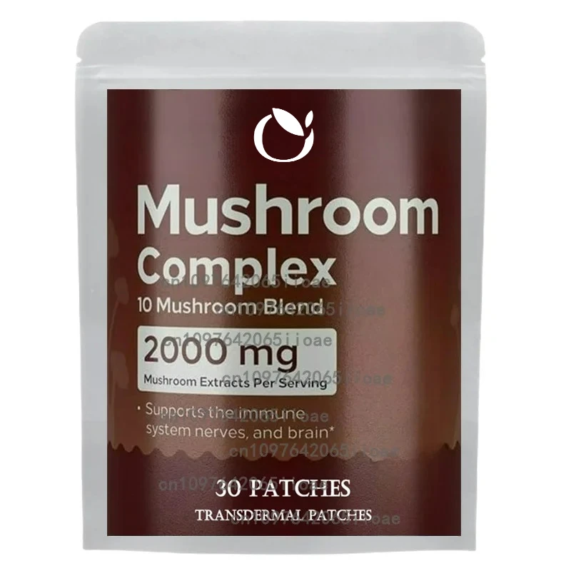 

30 пластырей, переплетные пластыри с грибовидным слоем и левевой гривой, кордицепс для памяти, фокусировки, энергии, поддержки иммунитета