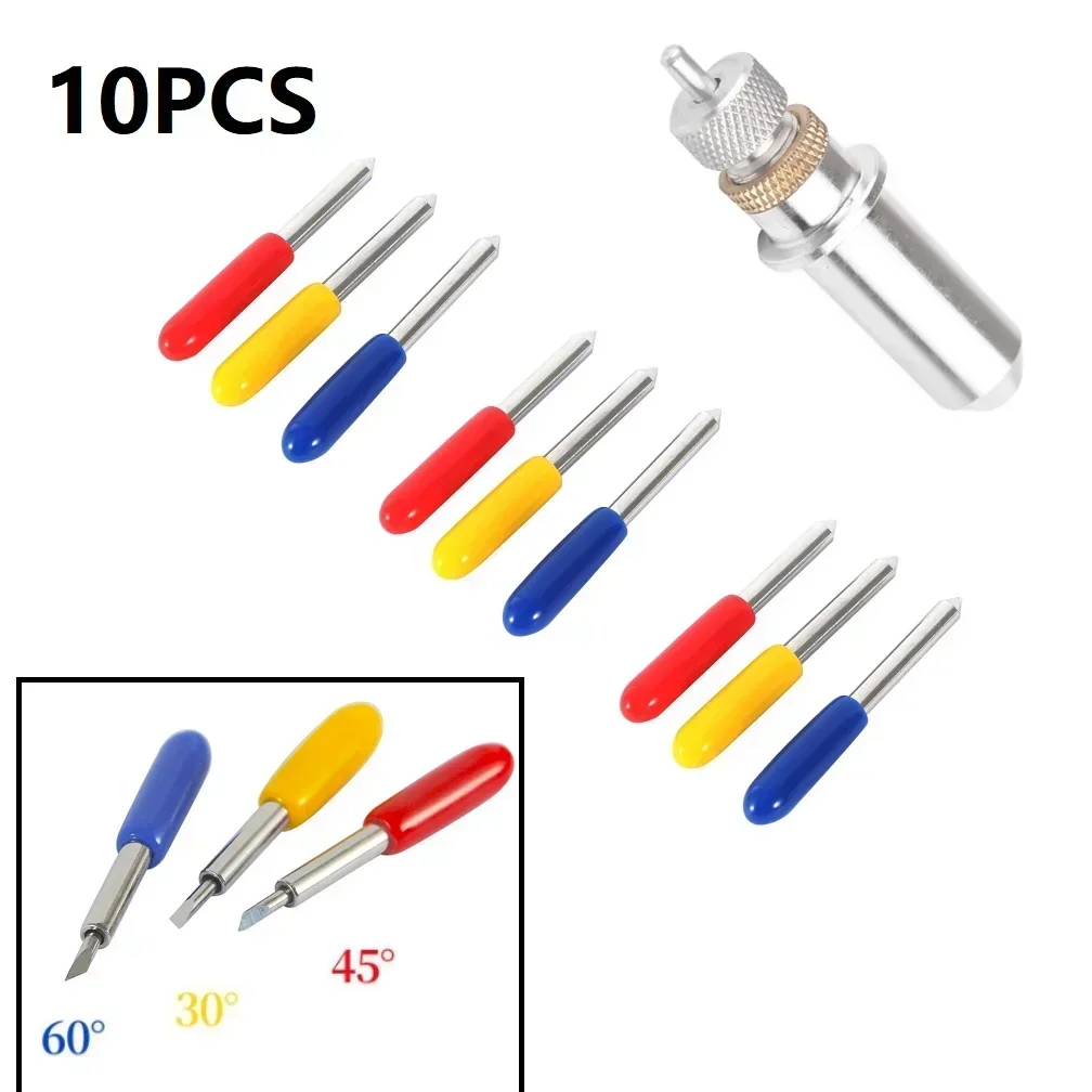 

Workshop Equipment Hand Tools Blades 30°/ 45°/ 60° Anti-static Cutting Tools Fits Most Cutting Plotter No Rust