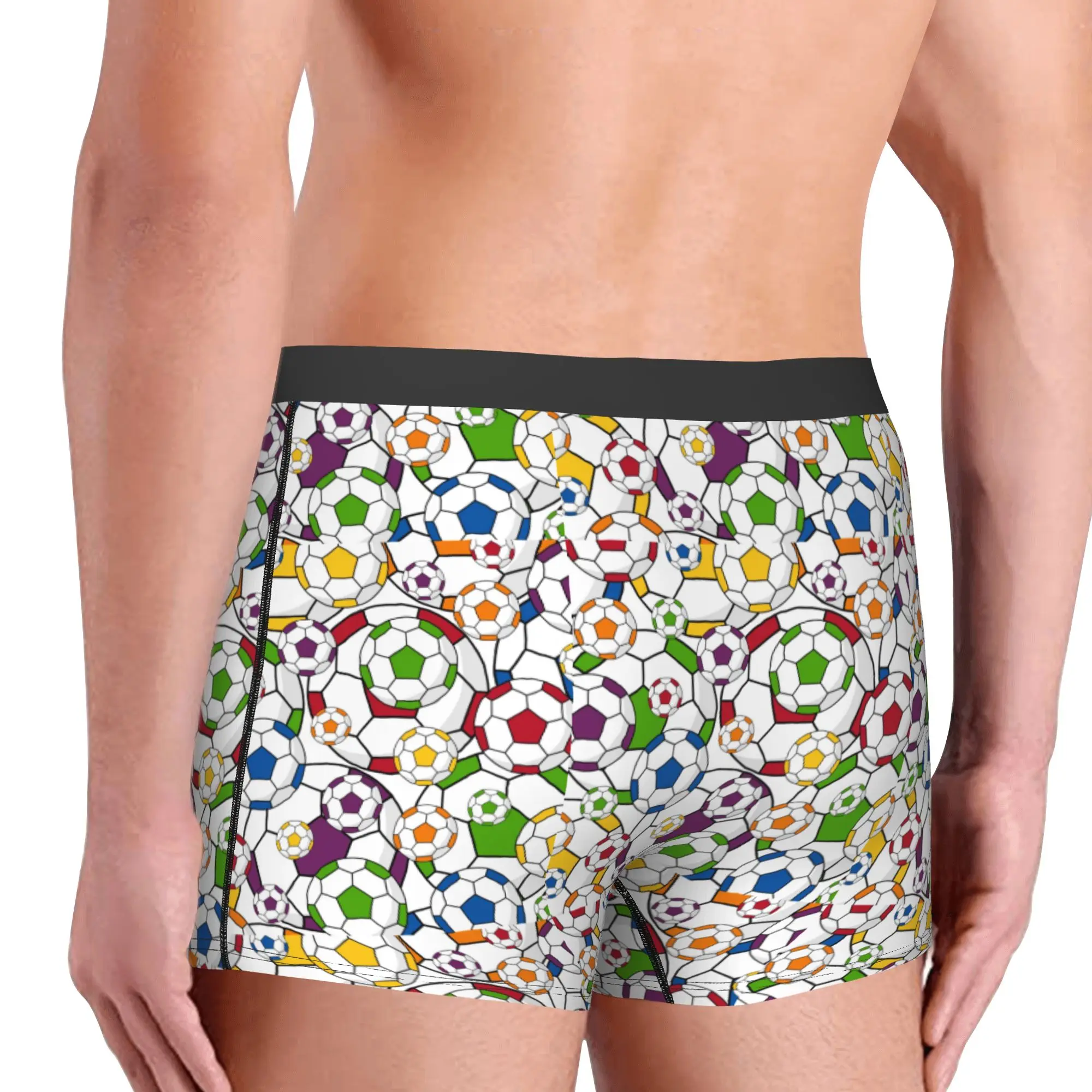 Novelty Football  Soccer  Boxers Shorts Panties Men's Underpants Breathable  Briefs Underwear