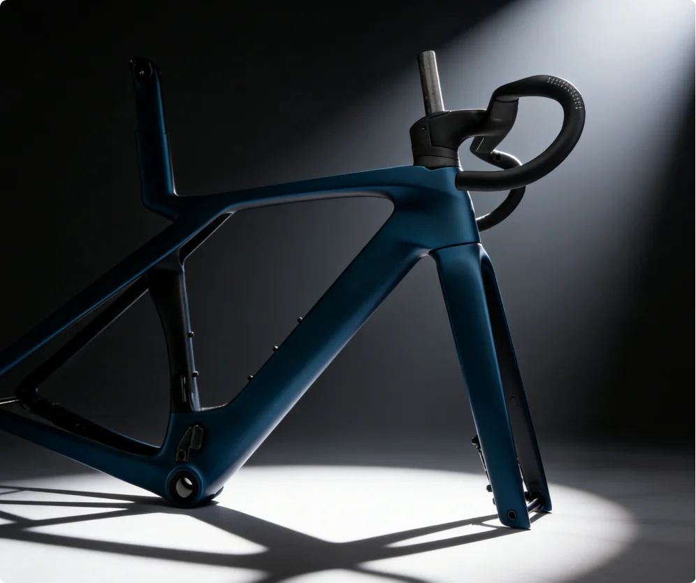 

Карбоновая рама для велосипеда Hot SLR 9 Gen7 с внутренней прокладкой тросов, матовый синий цвет.