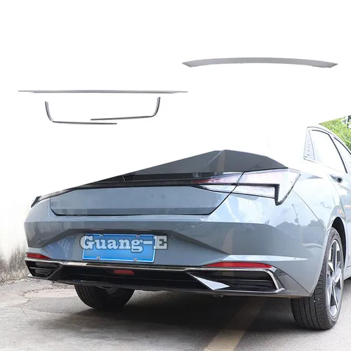 Protector de parachoques trasero de acero para coche, accesorio de decoración embellecedor para Hyundai Elantra Avante 2021 2022 2023