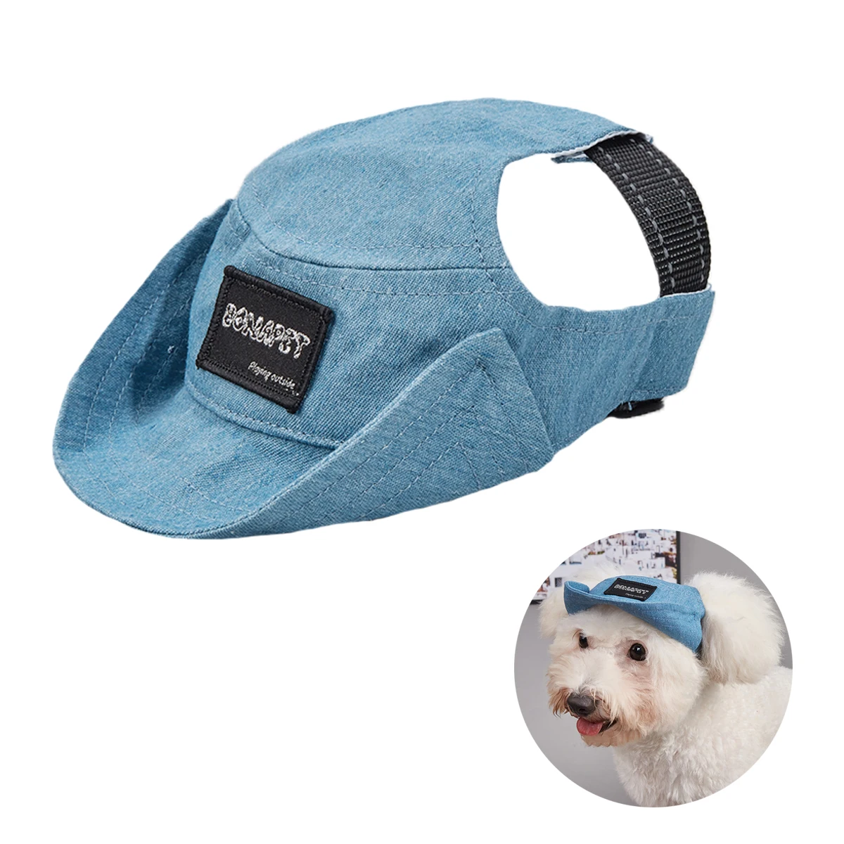 Dog Hat Dog Sun Hat Summer Pet Baseball Cap Adjustable Breathable Design UV Protection Outdoor All Season