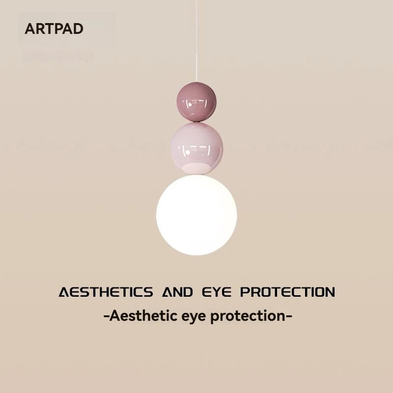 

Nordic Ball Bedside Pendant Light Modern for Bedroom Dining Room Living Room Ambience Restaurant Hanging Lighting Fixture