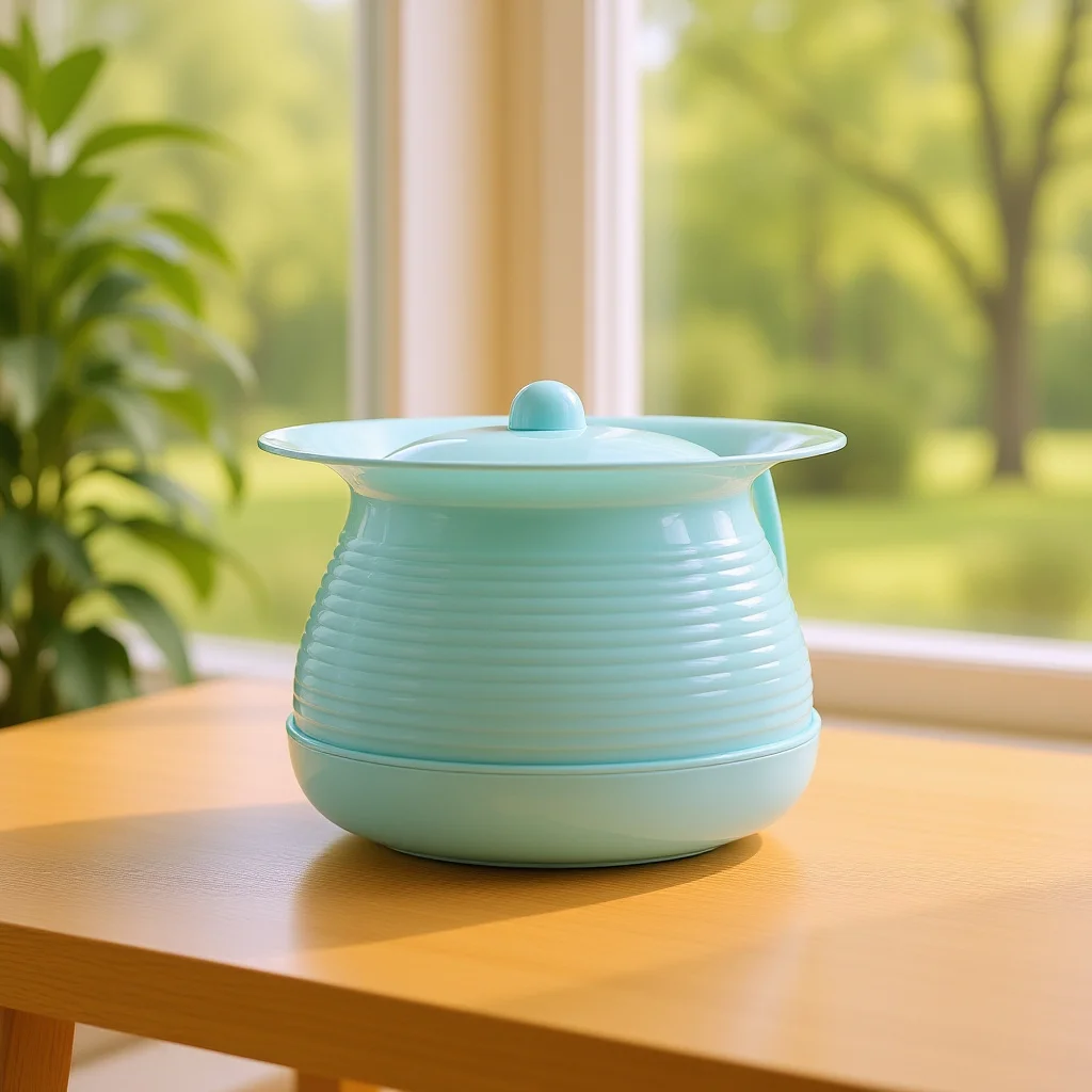 وعاء غرفة مغطى بالبلاستيك السميك الفاخر للأطفال للمستشفى المنزلي يستخدم مبولة محمولة للأطفال المسنين #1