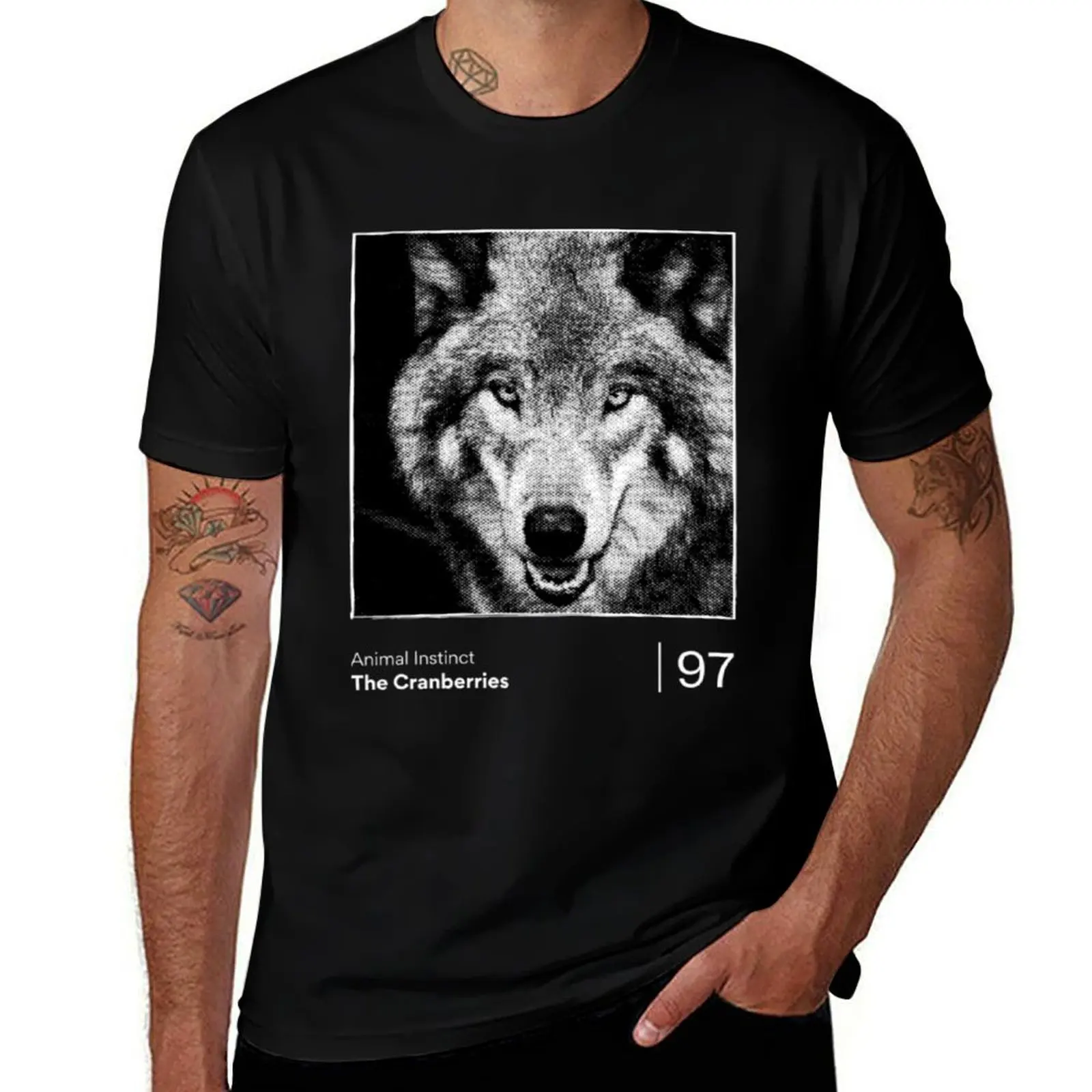 Animal Instinct - minimalist visualization art T-Shirt Trendy Pattern for Men T-Shirt
