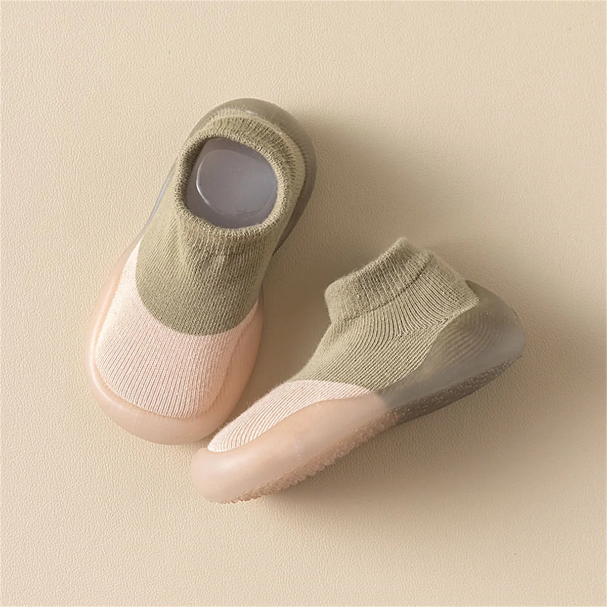 Yibubu-Chaussons en tricot coordonnants pour bébés, chaussures décontractées pour tout-petits, semelle souple en caoutchouc, sol pieds nus, premiers marcheurs, nourrissons, garçons, filles, enfants