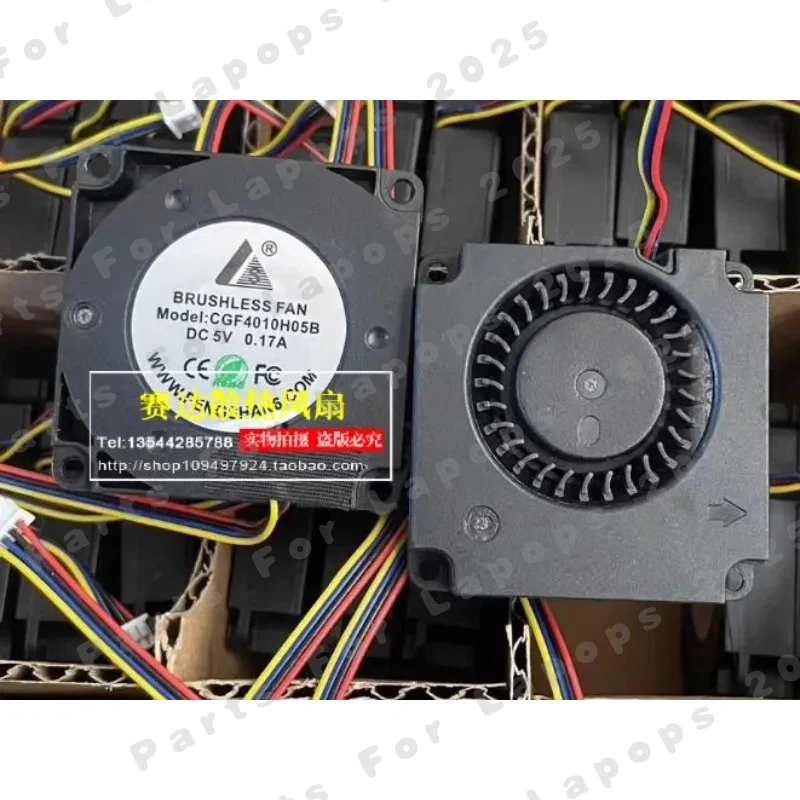 

Новый вентилятор-охладитель d+ для CGF4010H05B 4010 5V 0.17A, 4-проводной турбовентилятор 40*40*10 мм