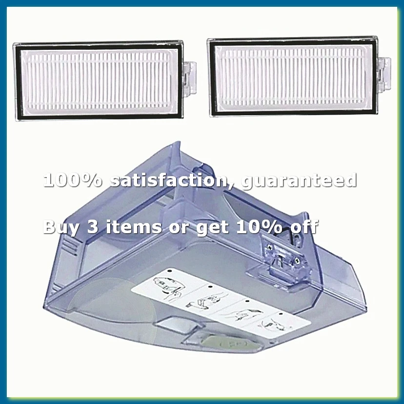 Water Tank Dust Box for T8 Q7 MAX Sweeping Robot Vacuum Cleaner Parts Dustbin Filters