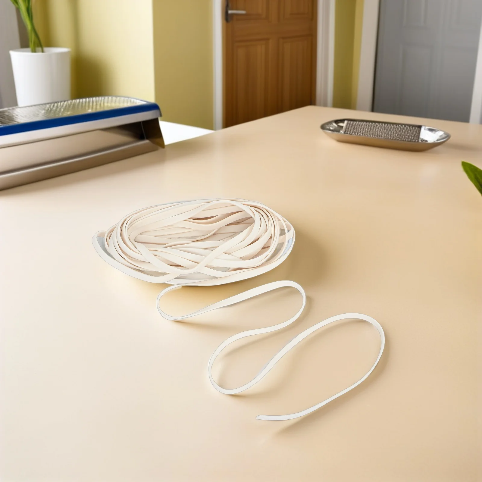 

Foamed Silicone Seal Strip 20m White High Elastic Door Gap Filler Soundproofing Weather Stripping Window Garage Bathroom Sink