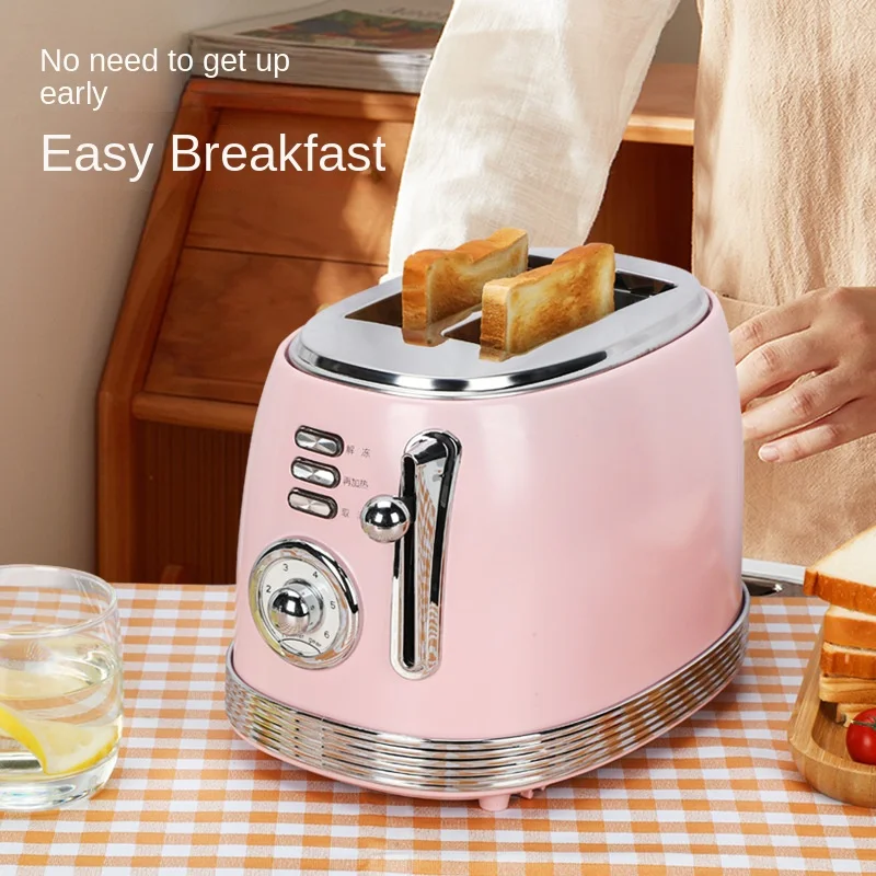 220V Electric Bread Toster Bread Making Machine Bread Toaster Breakfast Machine Sandwich Maker 2 Slice Bread Taster