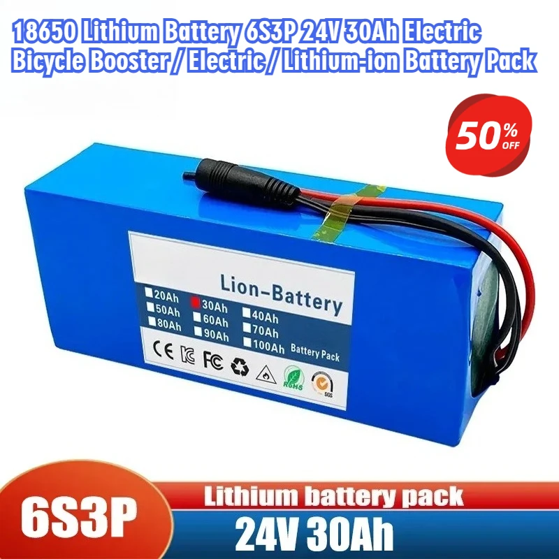 

18650 Lithium Battery 6S3P 24V 30Ah Electric Bicycle Booster / Electric / Lithium-ion Battery Pack