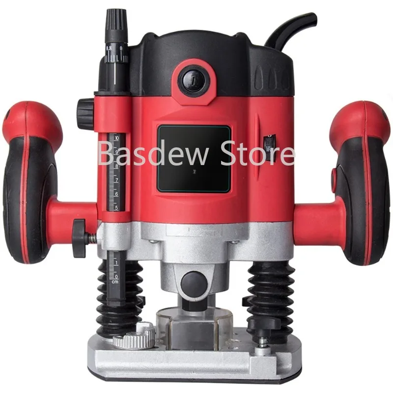 220V 2100W woodworking electric milling machine trimming machine, woodworking milling carving slotting trimming machine