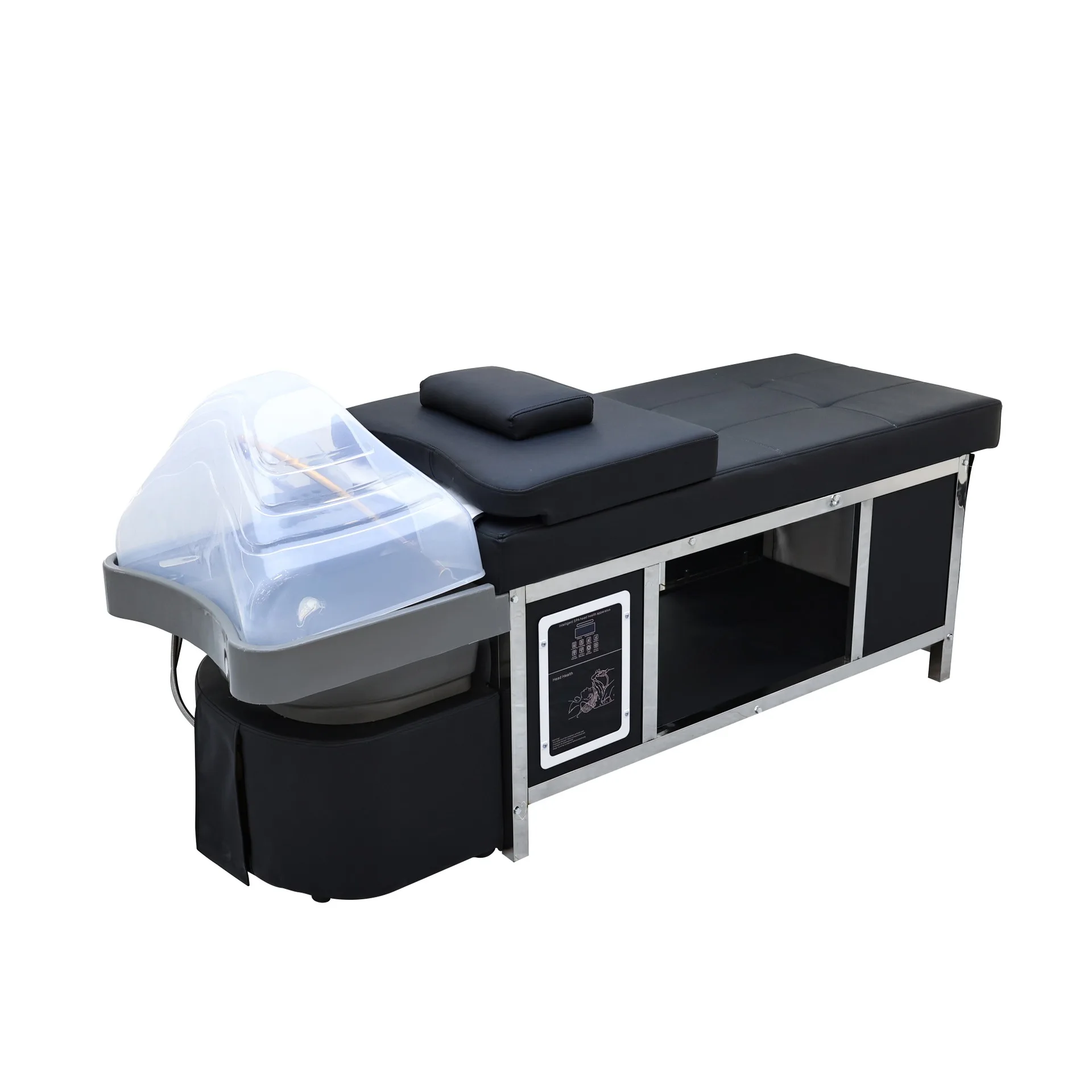 

Thai Shampoo Bed Beauty Salon Multifunctional Beauty Bed Stainless Steel Fumigation Water Circulation Head Treatment Bed