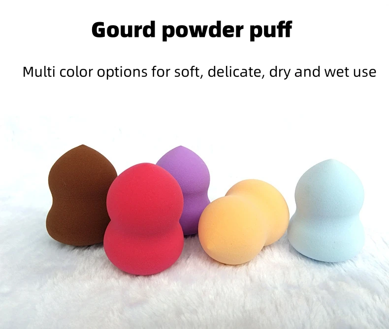 Kalebas Cosmetisch Ei Nat En Droog Uitstrijkje Make-Up Spons Puff Schoonheidstools Superzachte Professionele Make-Up Tool Voor Vrouwen Meisjes