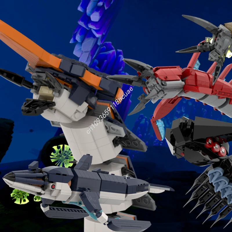

2710 шт. Moc Subnautica Below Zero Leviathans модель строительные блоки индивидуальные кирпичи Diy креативные игрушки дети взрослые праздничные подарки