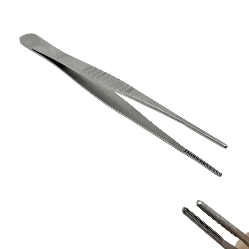 

Stainless Steel 430 Anti-Iodine Medical Tweezers Long Straight Forceps Medical Straight Head Tweezers Thicken Medical Tools