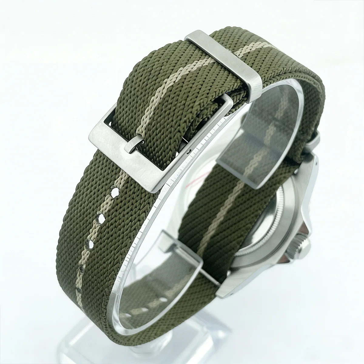 39.5mm Diver Retro watch sapphire glass Milsubmariner Men Watch NH35/NH36 Automatic Milsub Vintage Watches  nylon watch strap view 3