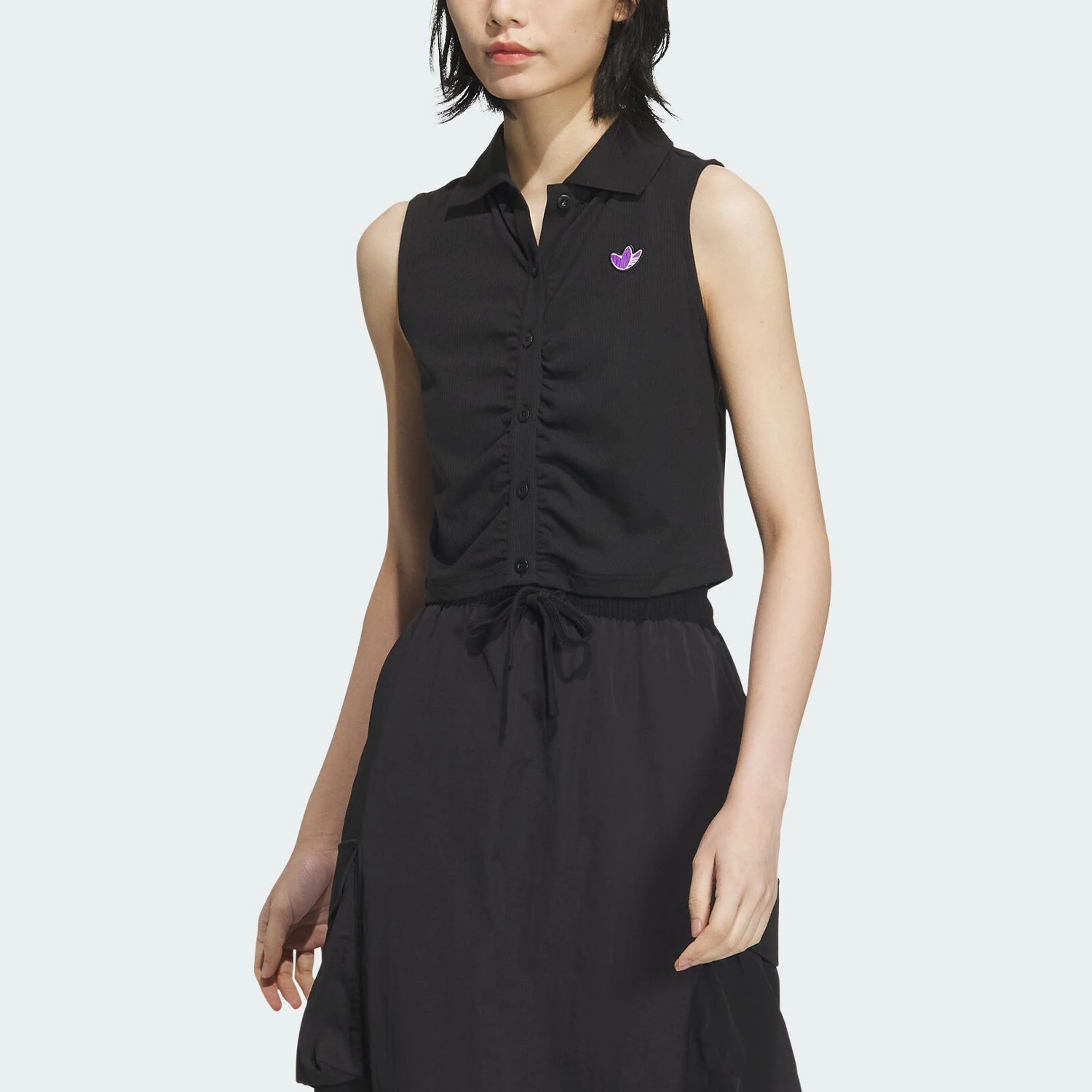 

Adidas Official Genuine Three Stripes Women's Sleeveless Sport Fashion Breathable Vest JM2709