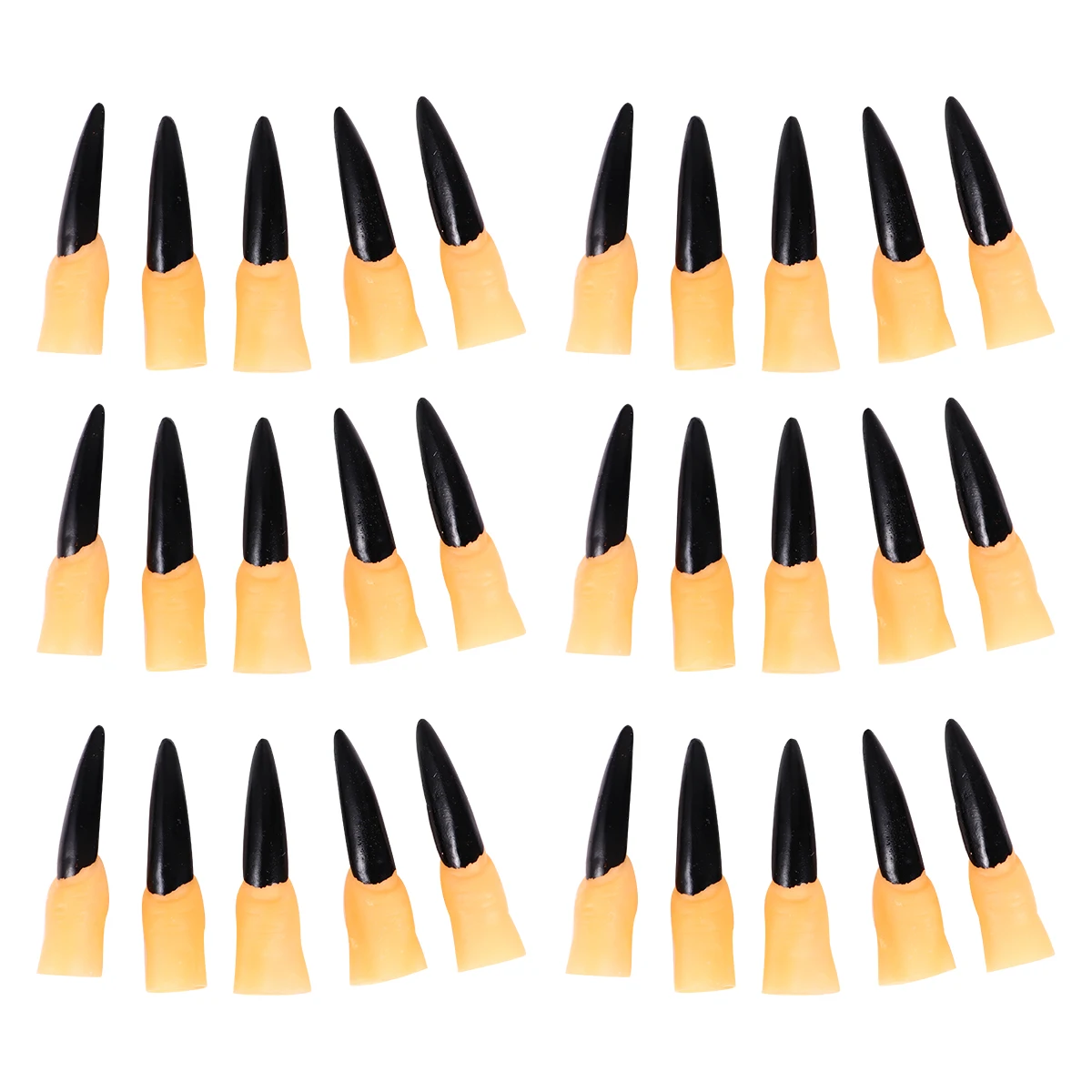 

Fake Finger Cot Halloween Claws Tips Creepy Vampire Nails Plastic Fingers Goth Accessories Girls False Costumes