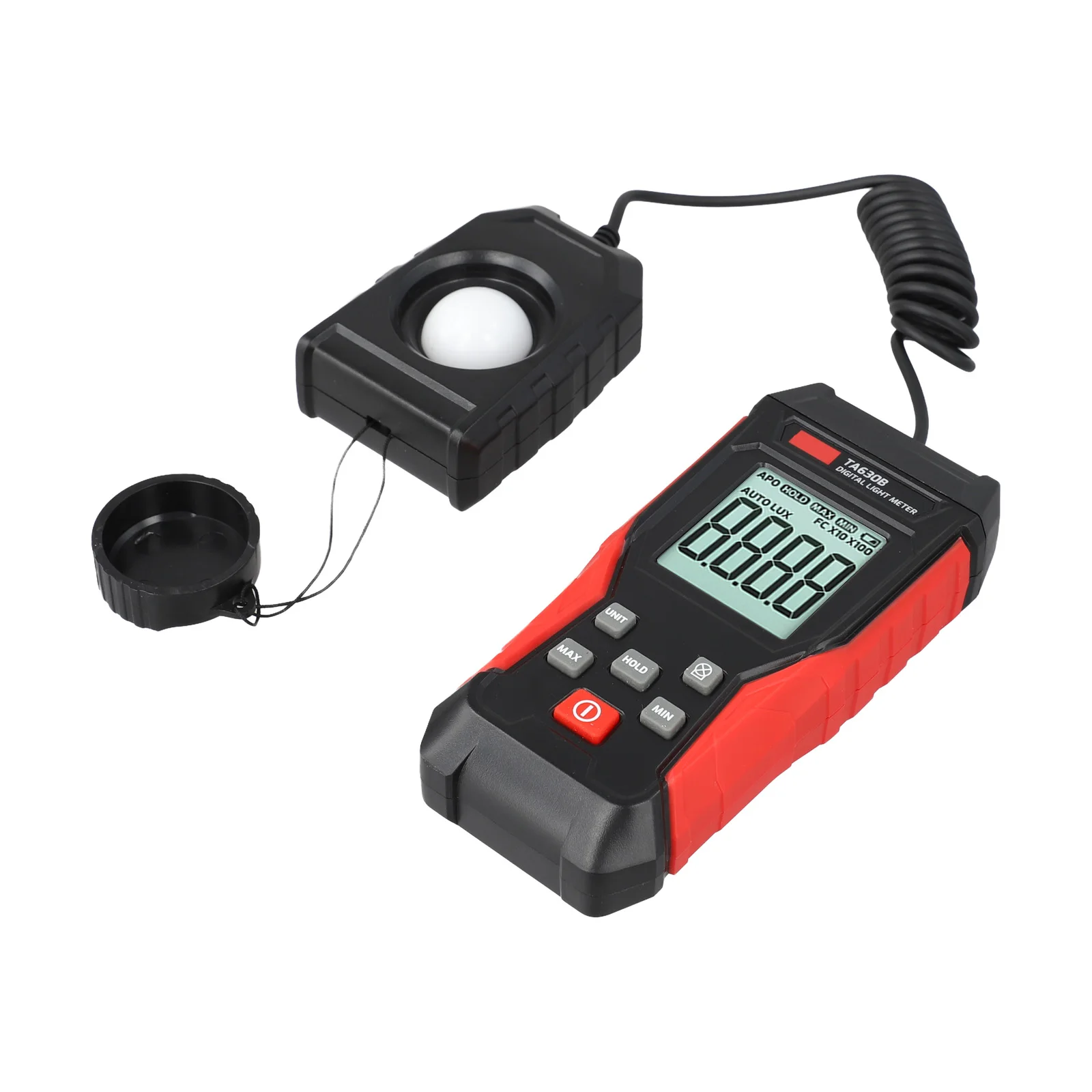 Compact TA630B Digital Illuminance Meter Accurate Readings from 0 1 to 200 000 Lux for Optimal Lighting Control in Workspaces