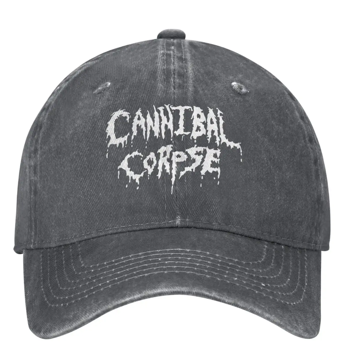 Cannibal Corpse Denim Baseball Cap writing Running Hippie Hip Hop Hats Summer Unisex Men Trendy Sunscreen Baseball Caps