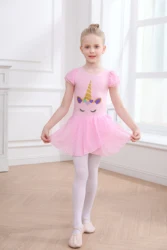 Body con gonna da ginnastica per ragazze vestito da ballo Tutu di balletto con gonne in Chiffon lucido abbigliamento da ballo di scena