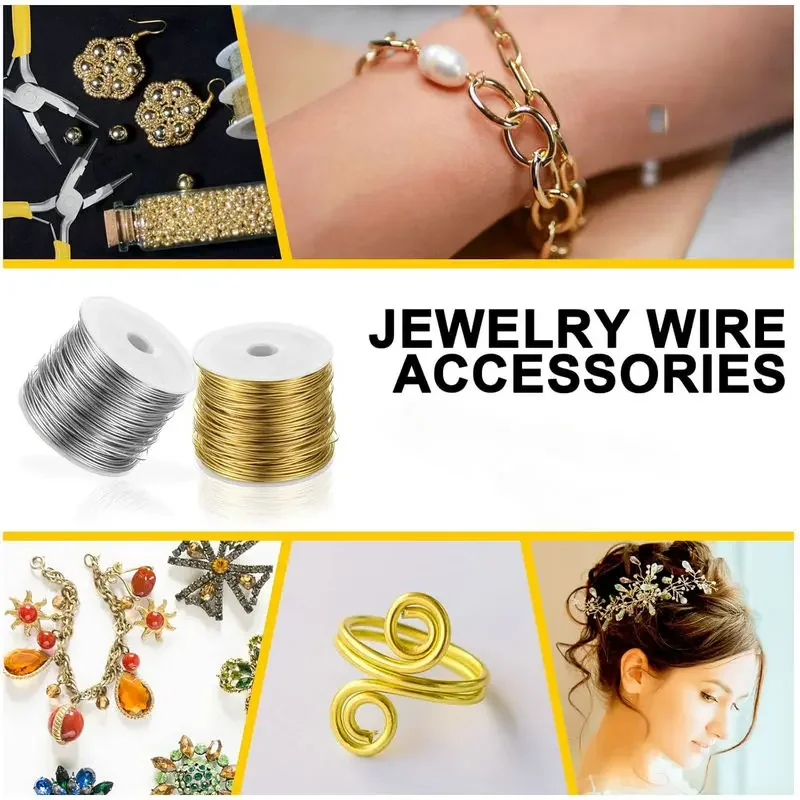 

0,3-1,0 мм ювелирная медная проволока, устойчивая к потускнению ювелирная проволока для бисера для браслетов, ожерелий, принадлежности для изготовления ювелирных изделий