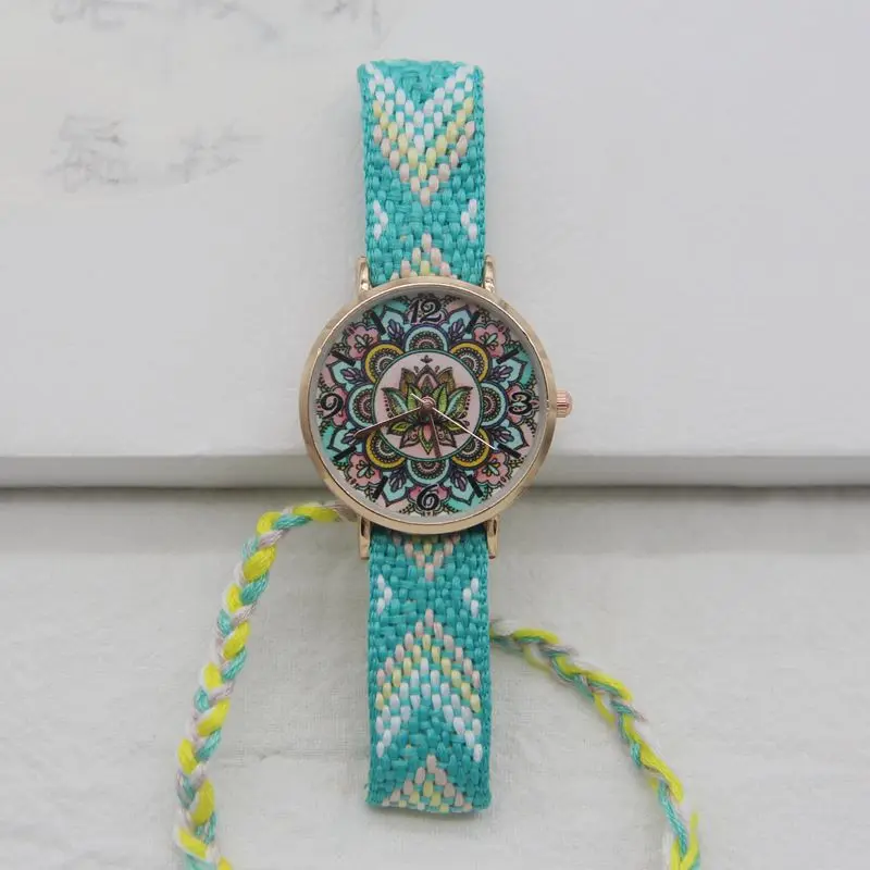 2024 New Ladies Knitted Style Watch Ladies Exquisite Disc Watches Bohemian Style Watch Birthday Gift