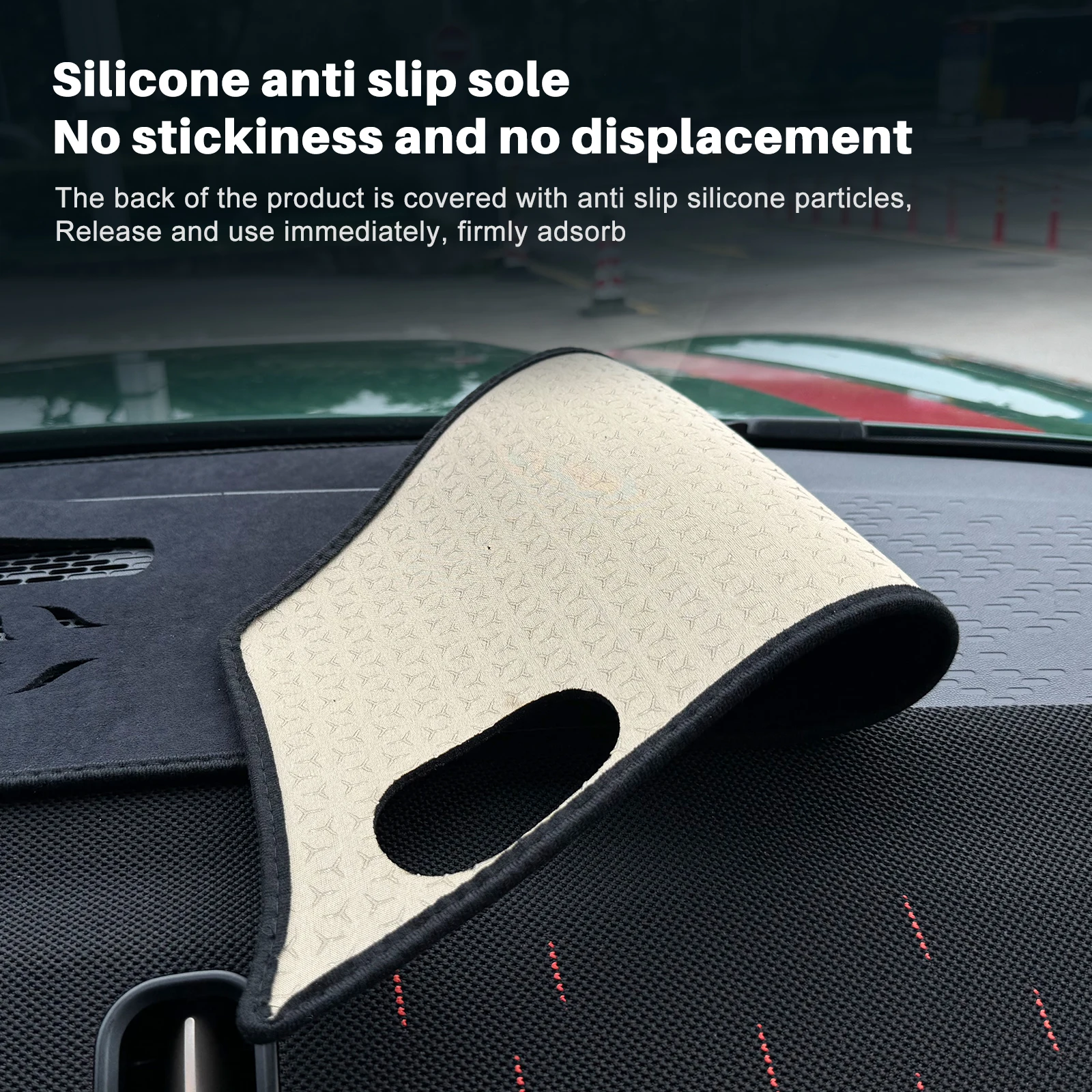 Oulan Velvet Car Dashboard Cover Pad For 2024-2025 MINI U25 Sunshade Protector Anti-UV Dash Mats Non-slip Pads Interior Acce