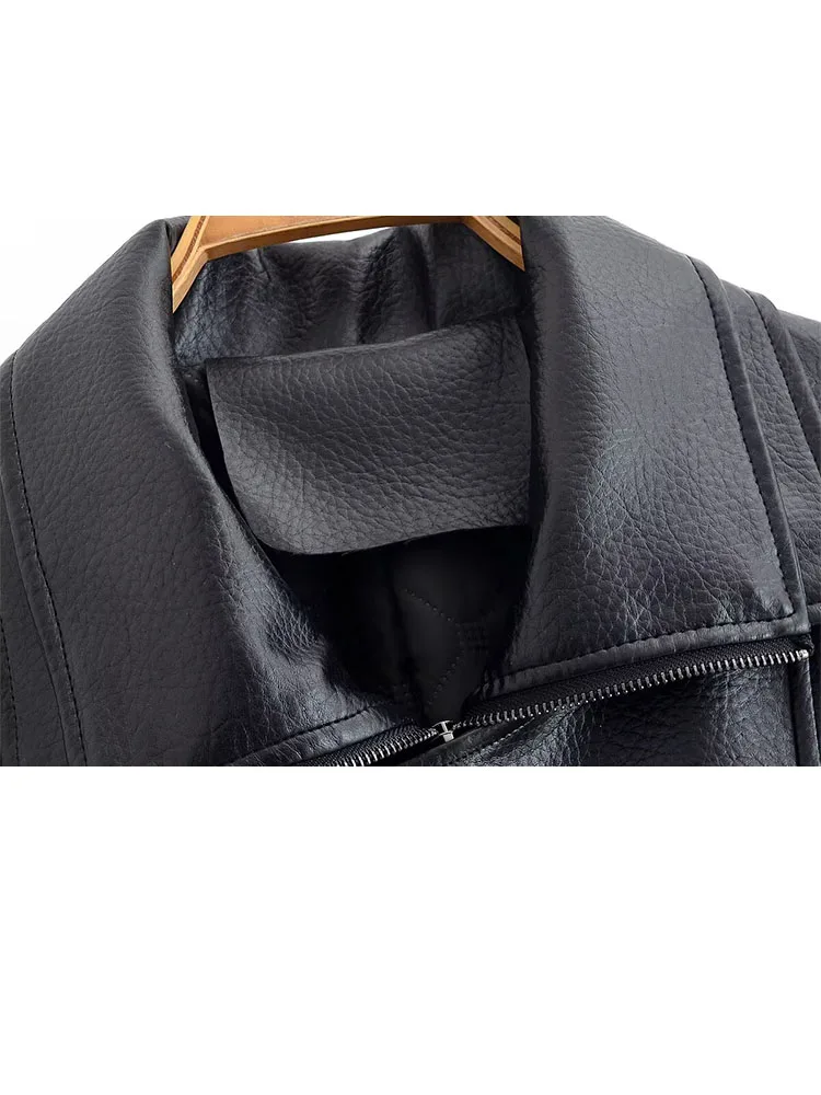 HH Vrouwen Casual High Street Jas Revers Lange Mouwen Ritsvak Dichtgeknoopt Decoratie Mode Overjas Vrouwelijke Losse Slanke Jas