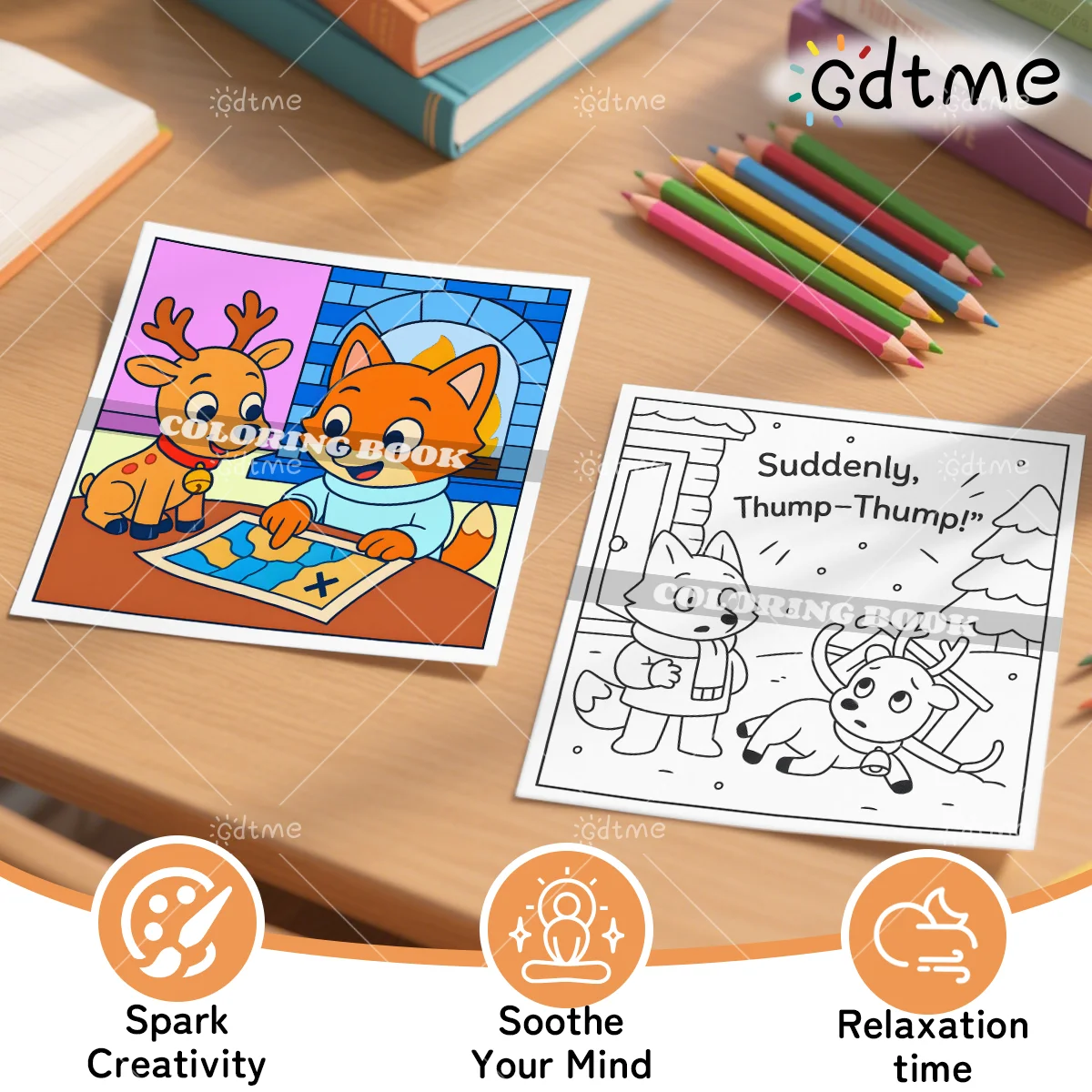 كتاب تلوين عيد الميلاد المجيد - ورق سميك للبالغين والمراهقين - كتاب رسم إبداعي لطيف لتخفيف التوتر فكرة هدية يمكنك صنعها بنفسك #6