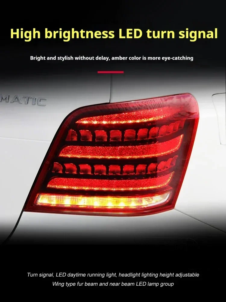 

FT Car Lights for MercedesBenz GLK Taillights 2009-2015 LED Tail Lamp Dynamic Turn Signal Light Car Taillights Assembly
