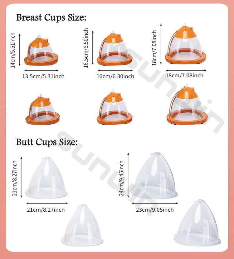 المهنية 80 كيلو التجويف XL أكواب مص الثدي الأرداف توسيع فراغ RF العلاج الوركين شفط آلة تدليك الجسم