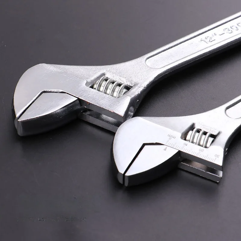 Adjustable wrench 6 ins 8 ins 10 ins 12 ins 15 ins 18 ins industrial grade adjustable wrench heavy-duty adjustable wrench