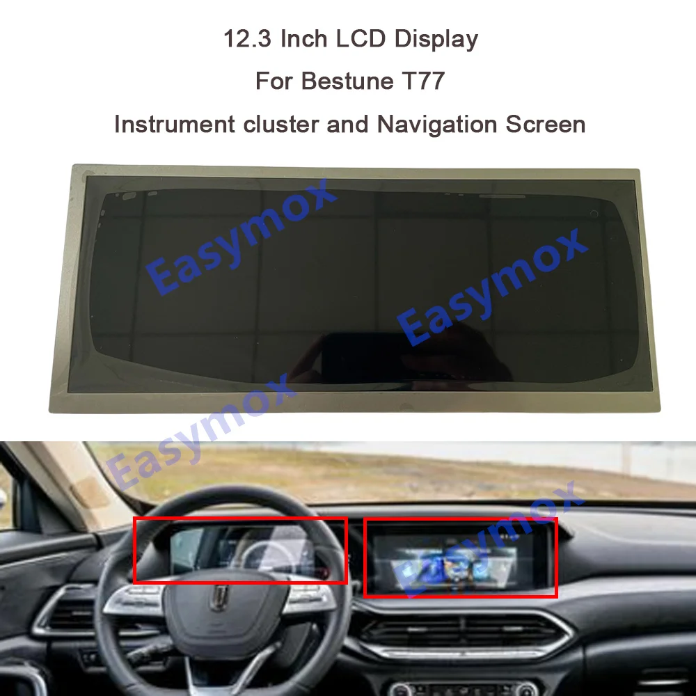 COG-SHYFT009-03  Original LCD Display for Bestune T77 2021-2023 Dashboard and Navigation GPS Screen Repair