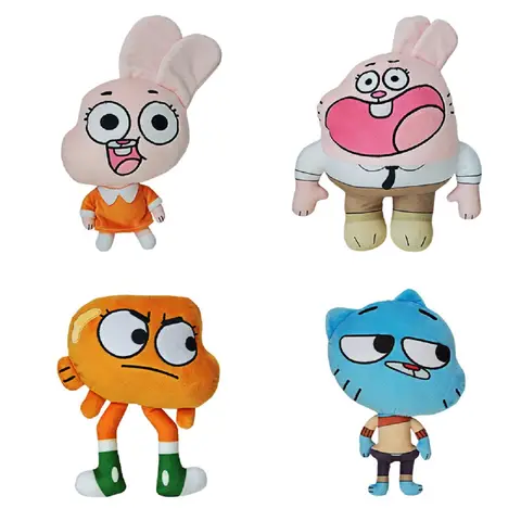 Mondes étonnantes de Gumball, jouets en peluche, les mondes étonnantes de Gumball, poupée en peluche, mondes étonnantes de Gumball Darwin Anais Richard