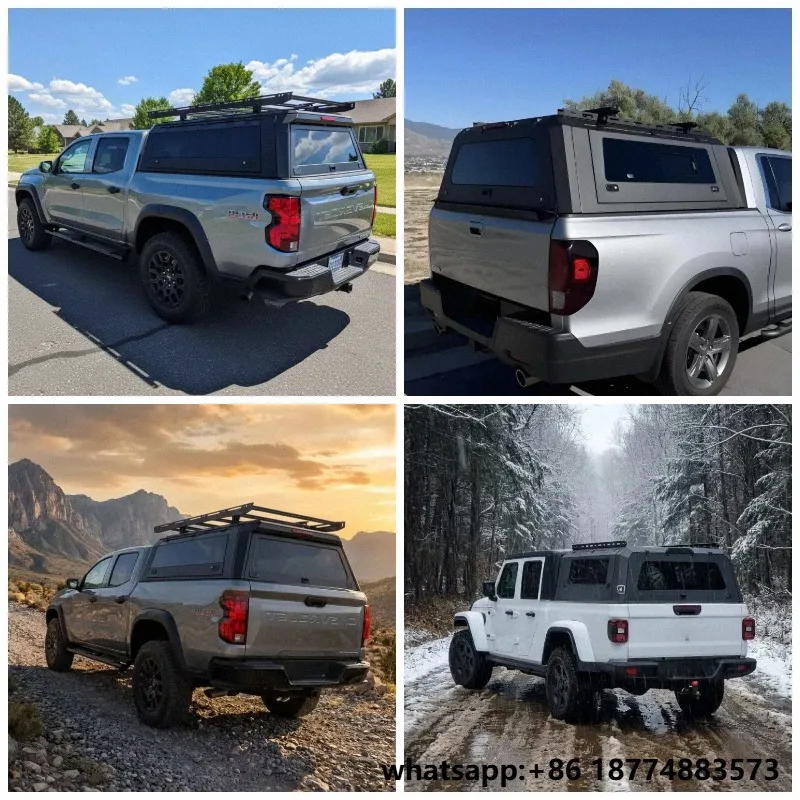 Locking Function Window Waterproof Hardtop Canopy for Toyota Hilux Ford F150 Ram 1500 Nissan Assembled Split Design