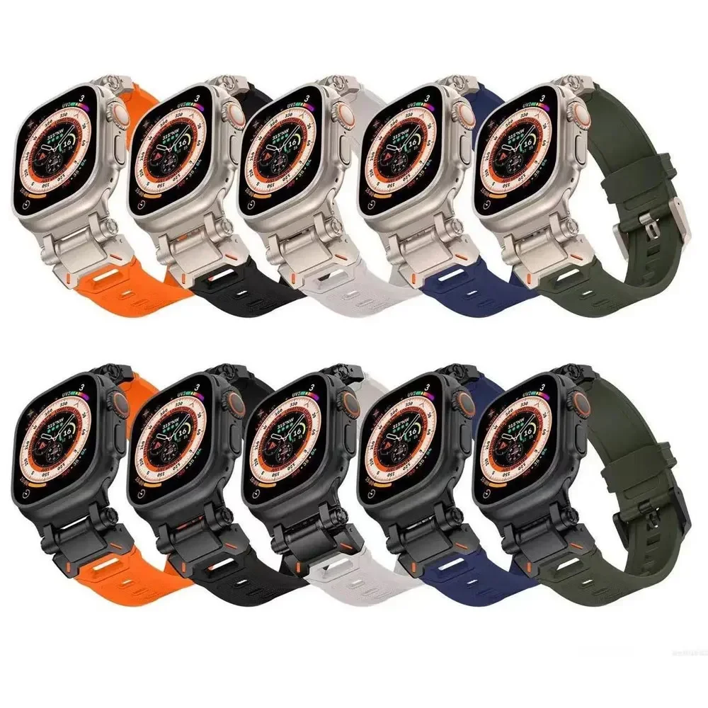 Single Tour Band for Apple Watch Ultra 49mm Strap 44mm 45mm 46mm Men Sports Strap Iwatch Series 10 9 8 7 6 5 Se Luxury Bracelet image 3