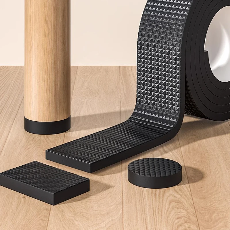 DIY Anti-slip Furniture Pads Mute Mats Bumper Damper Thick Non-Slip Pad Foot Cover Self Adhesive Table Chair Foot Protection Pad