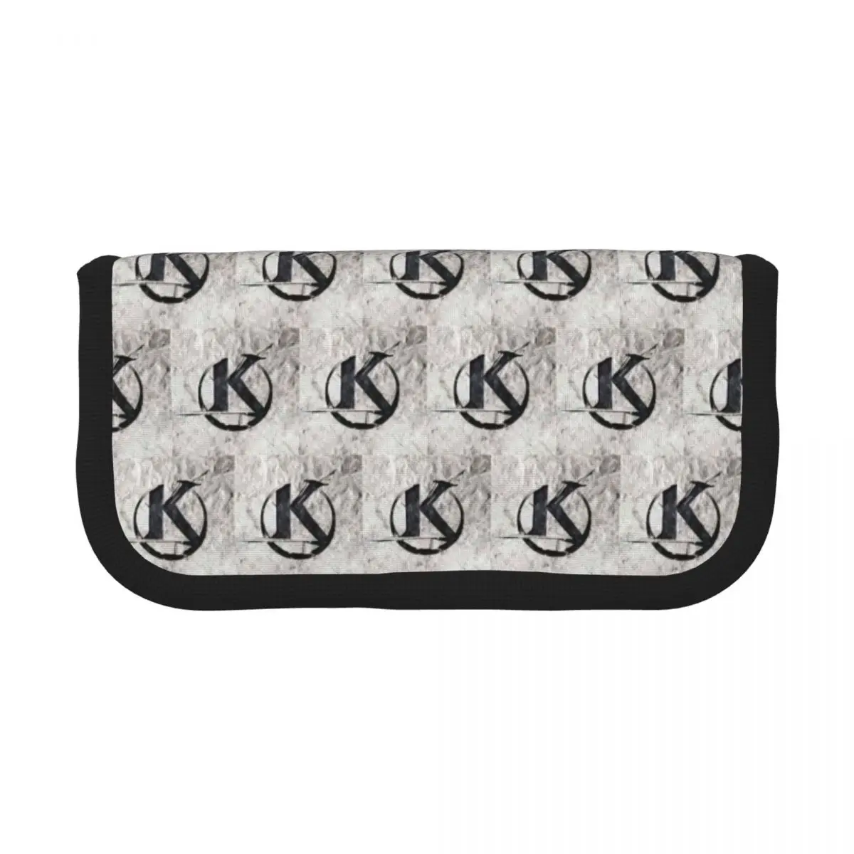 

Black Kaamelott Logo On A Gray Background Pencil Cases Pen Box Pencil Bag Large Storage Pencil Pouch Storage Stationery Supplies
